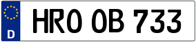 Truck License Plate